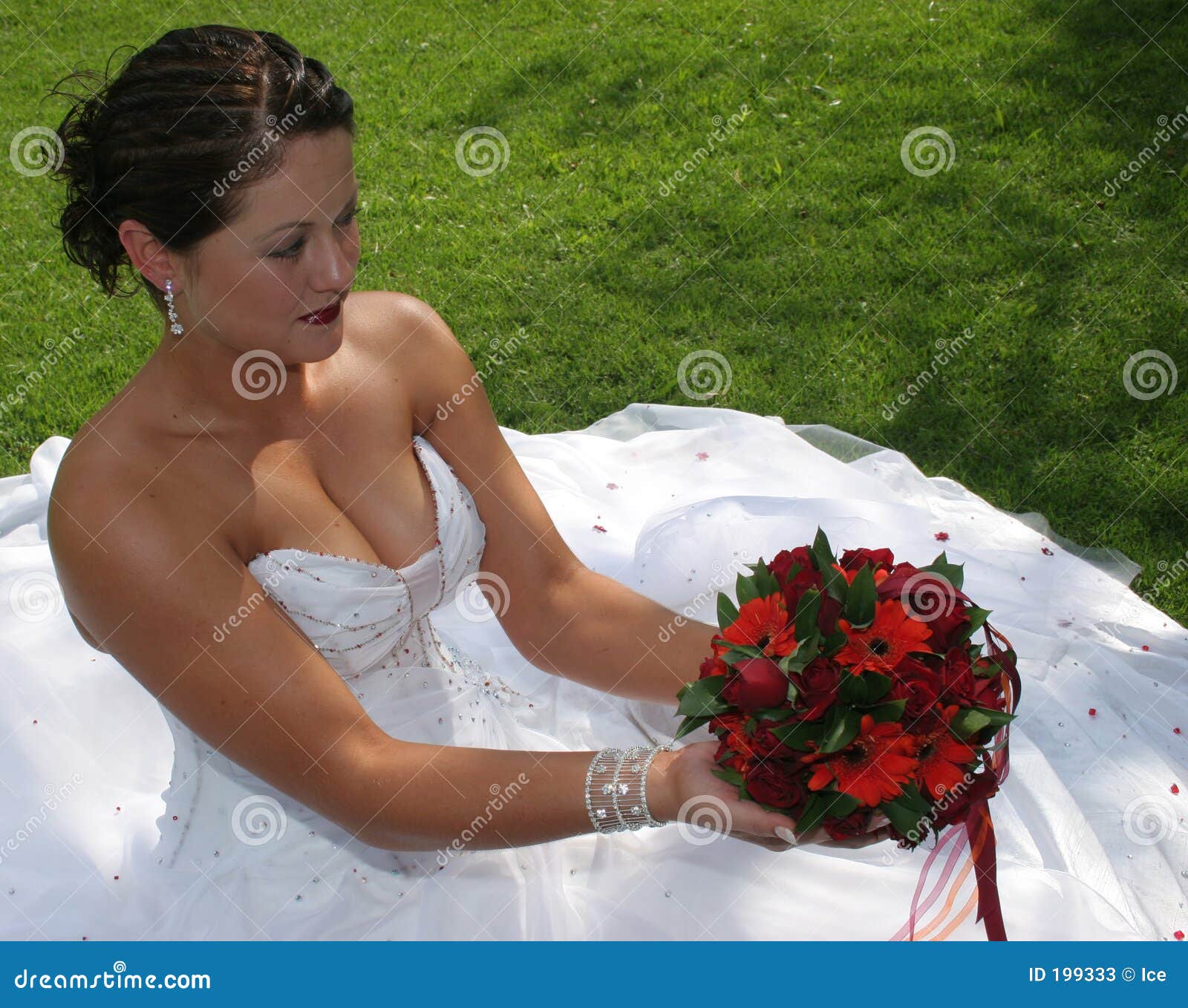 bride on her wedding day