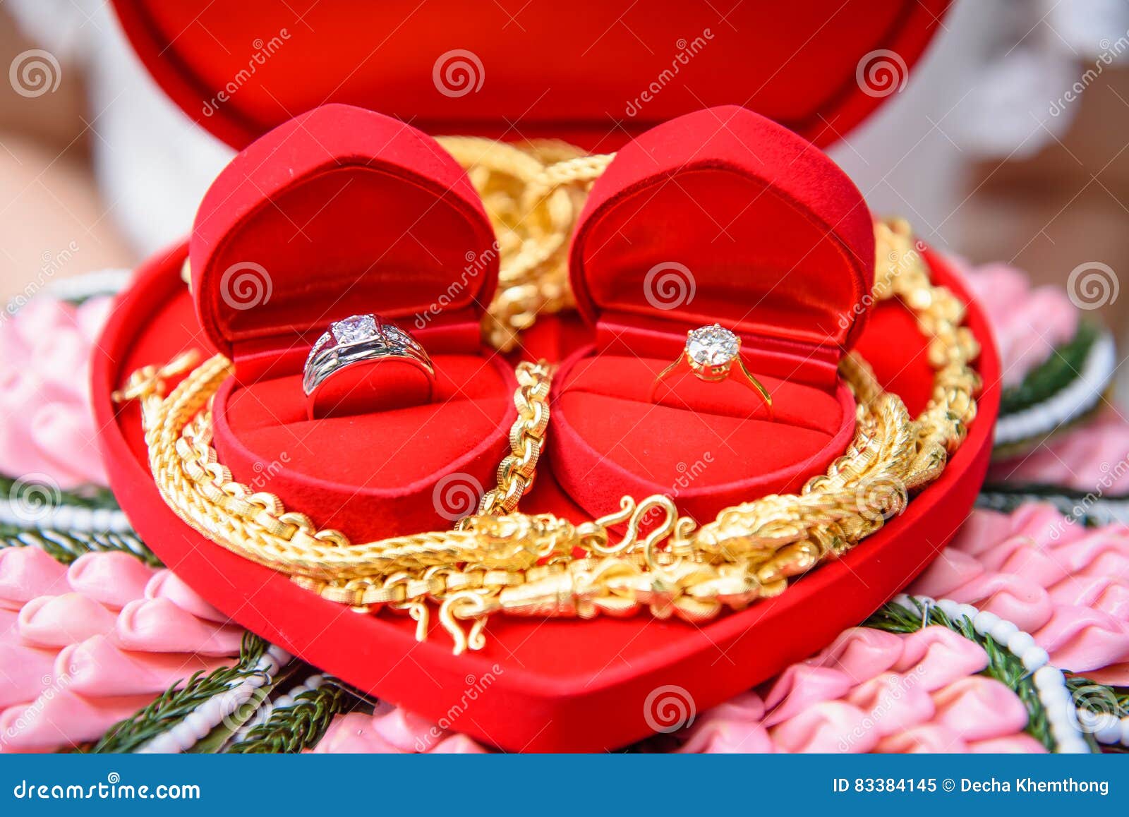 Bride Price Money And Gold In Traditional Wedding Ceremony Thailand