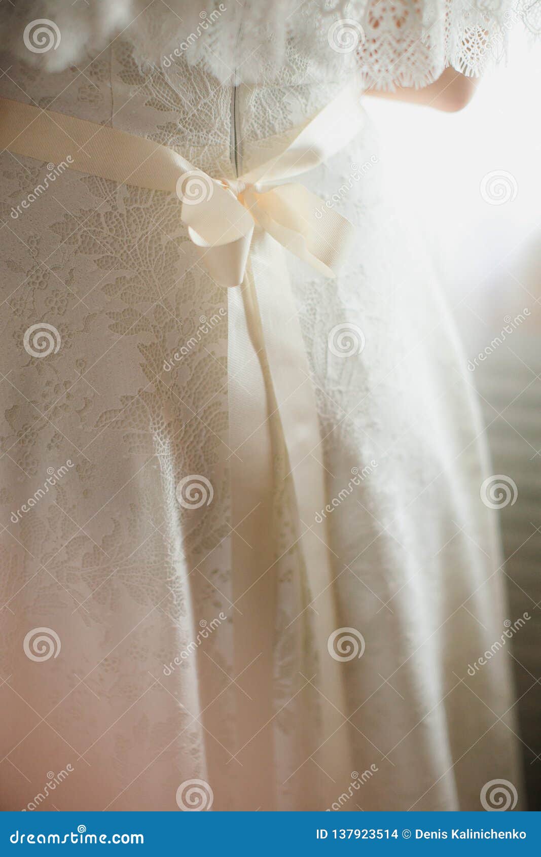 Wedding dress close up stock photo. Image of close, cheerful - 137923514