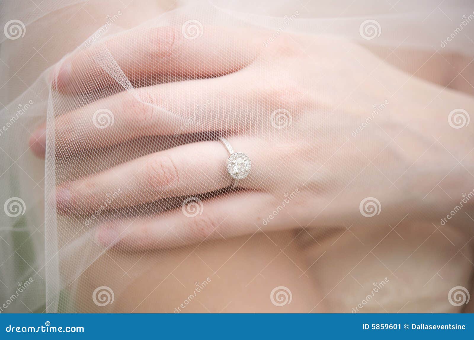 Bride S Ring Underneath a Veil Stock Image Image of lovely, holding