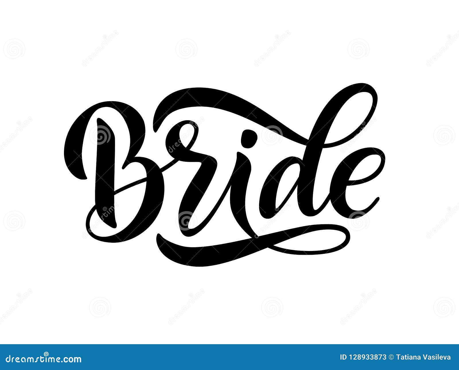 pic Calligraphy Design Words A To Z https www dreamstime com bride team word calligraphy fun design to print tee shirt hoody poster banner sticker card hand lettering text vector image128933873