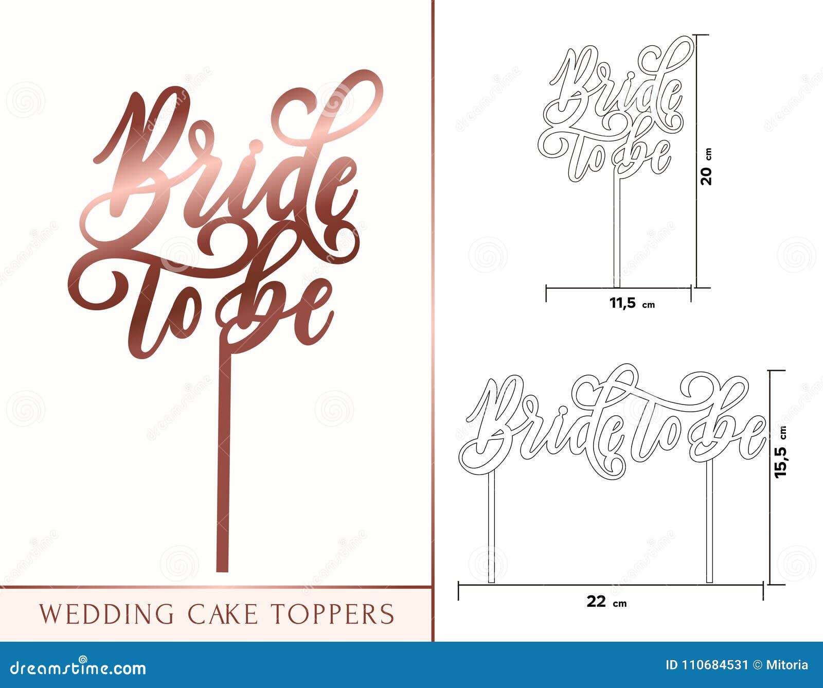 Download Bride To Be Cake Toppers For Laser Or Milling Cut. Wedding ...