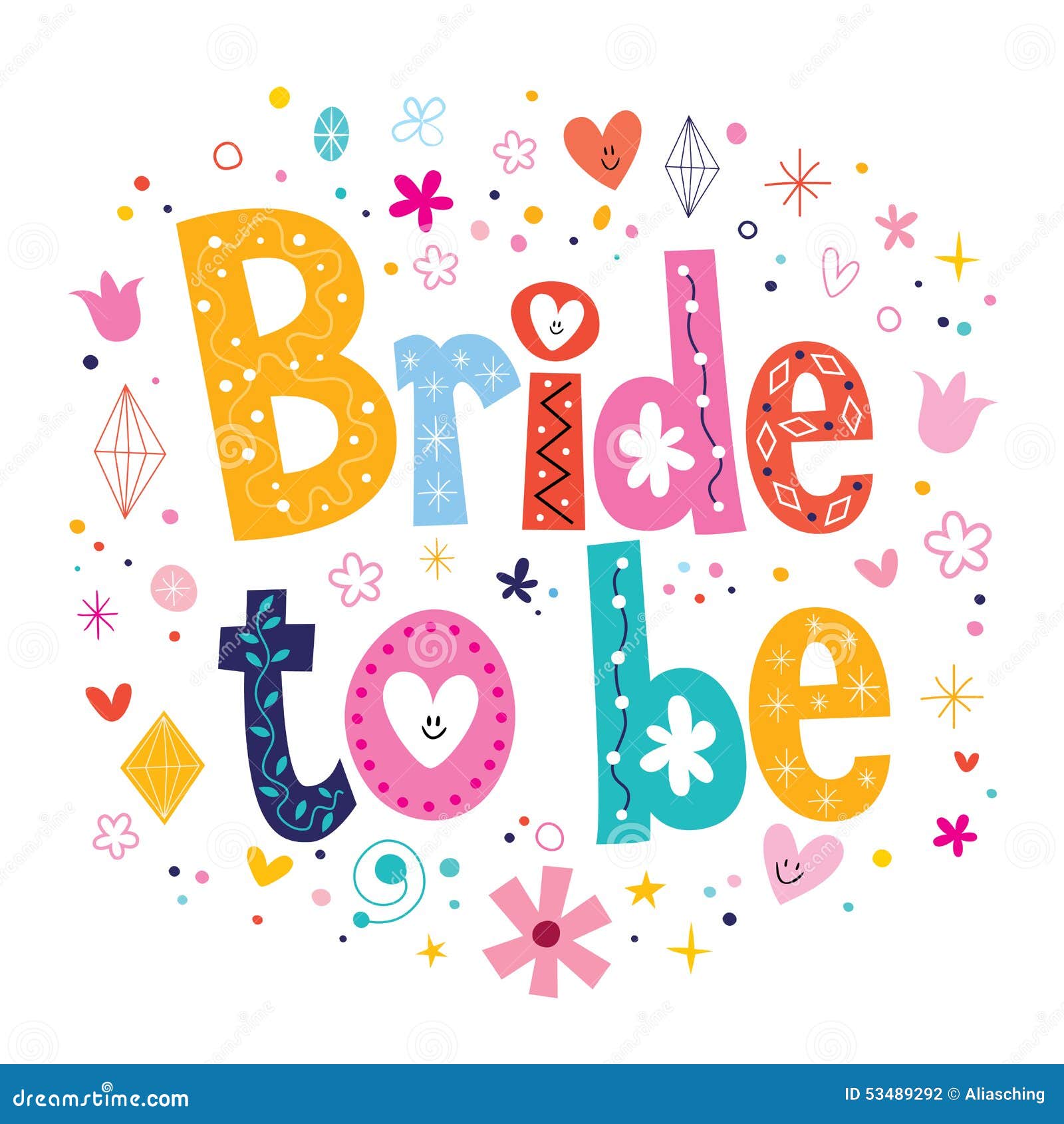 bride to be text