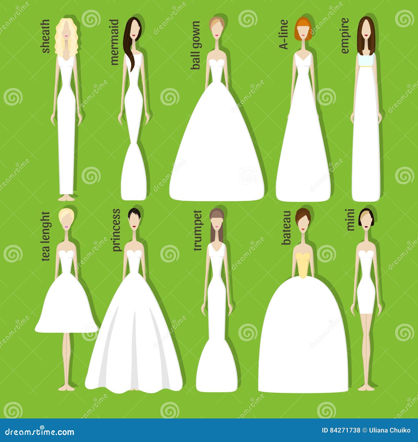 different bridal styles