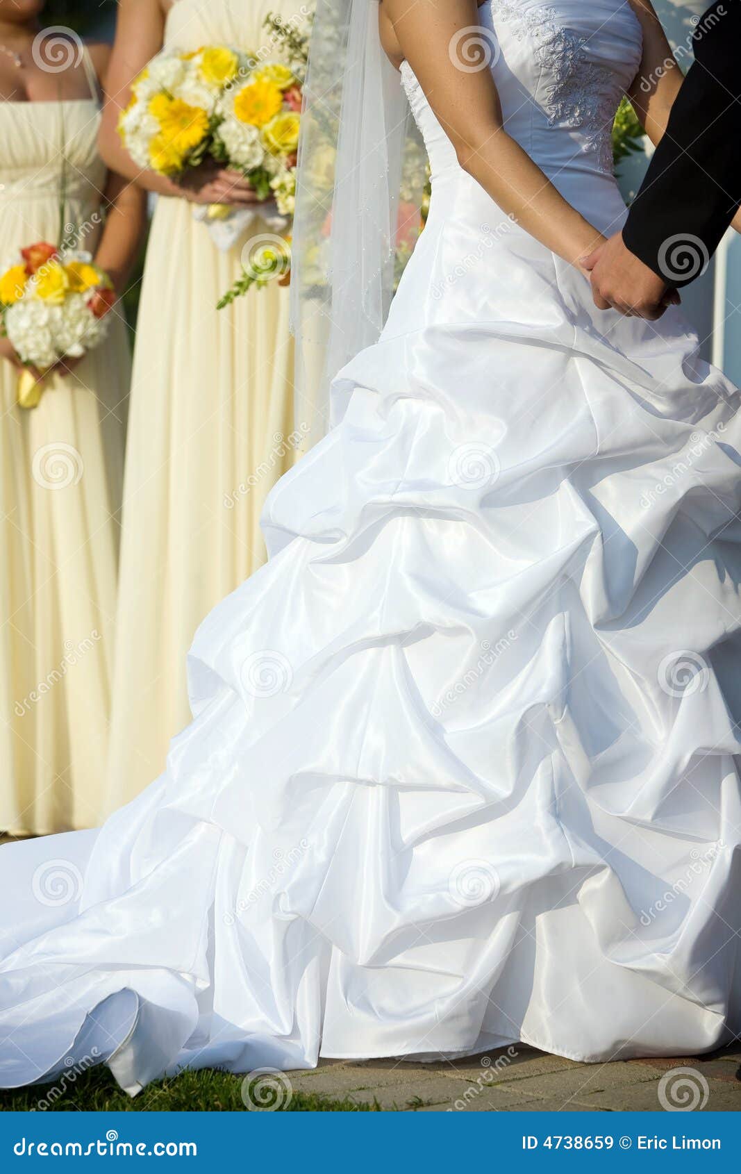 Brides Dress during the Wedding Ceremony Stock Image Image of wife, bride 4738659