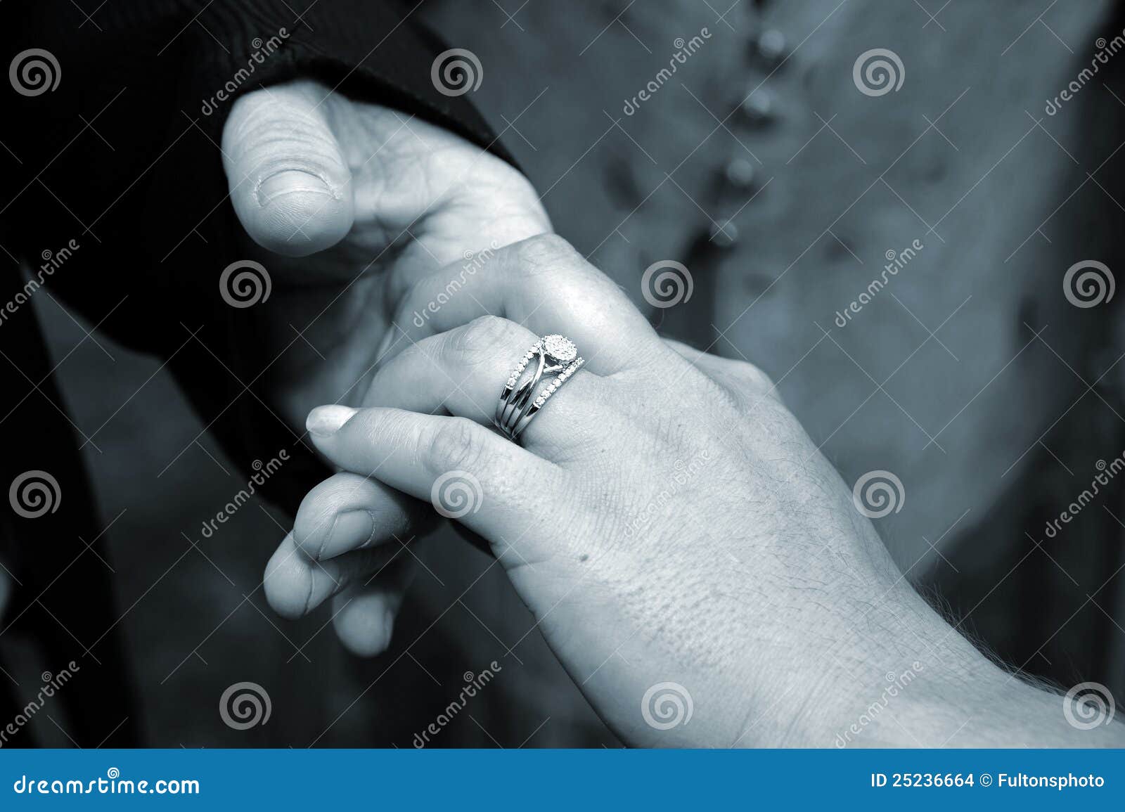 Brides Wedding Ring Hand stock photo. Image of ceremonial 25236664