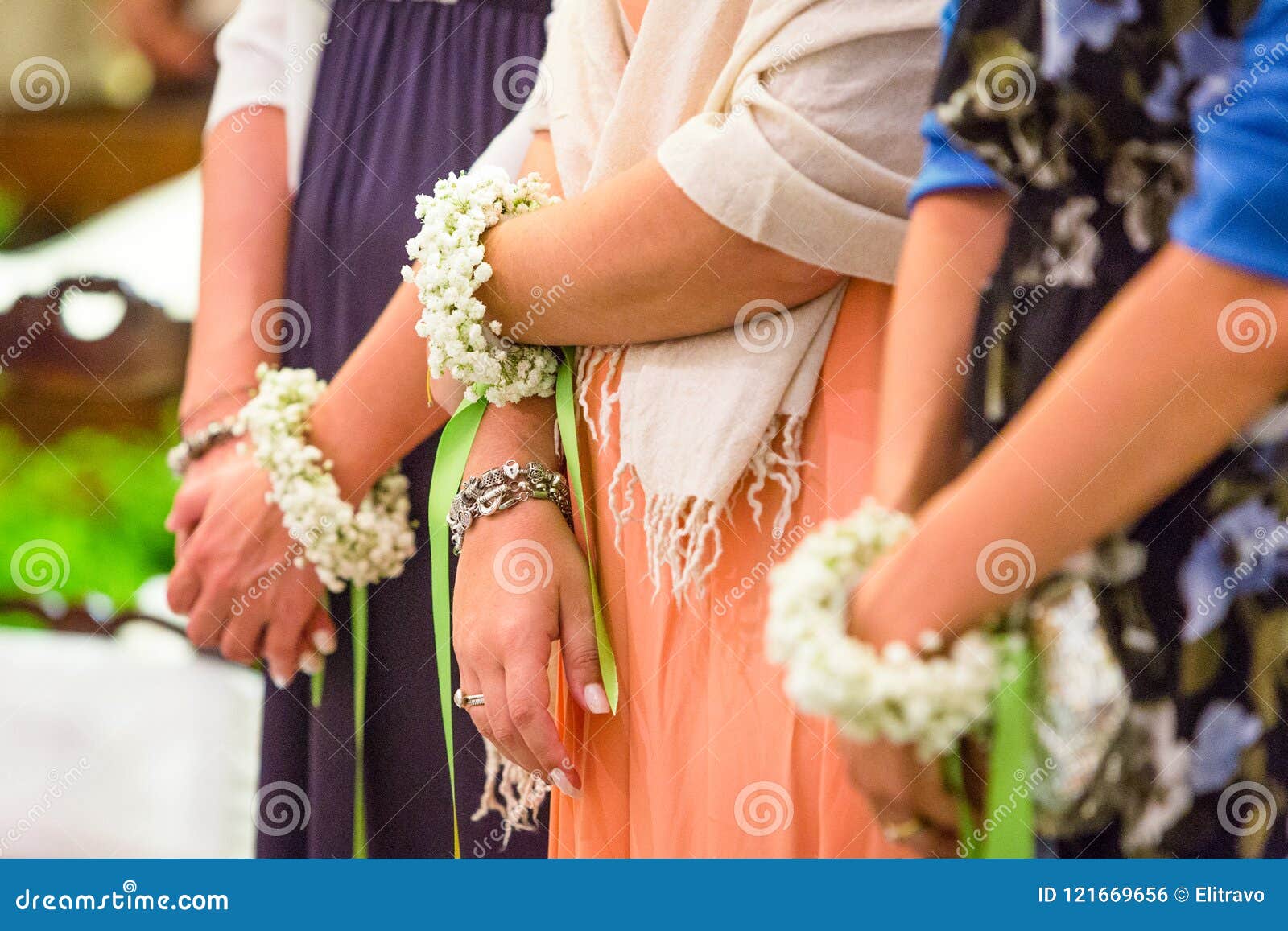 bride getting bracelet dressed on her wedding day Stock Photo  Adobe Stock