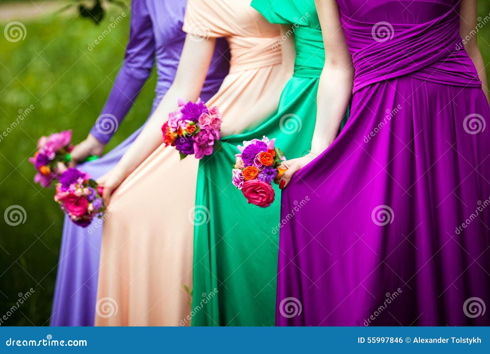 bridesmaids on wedding