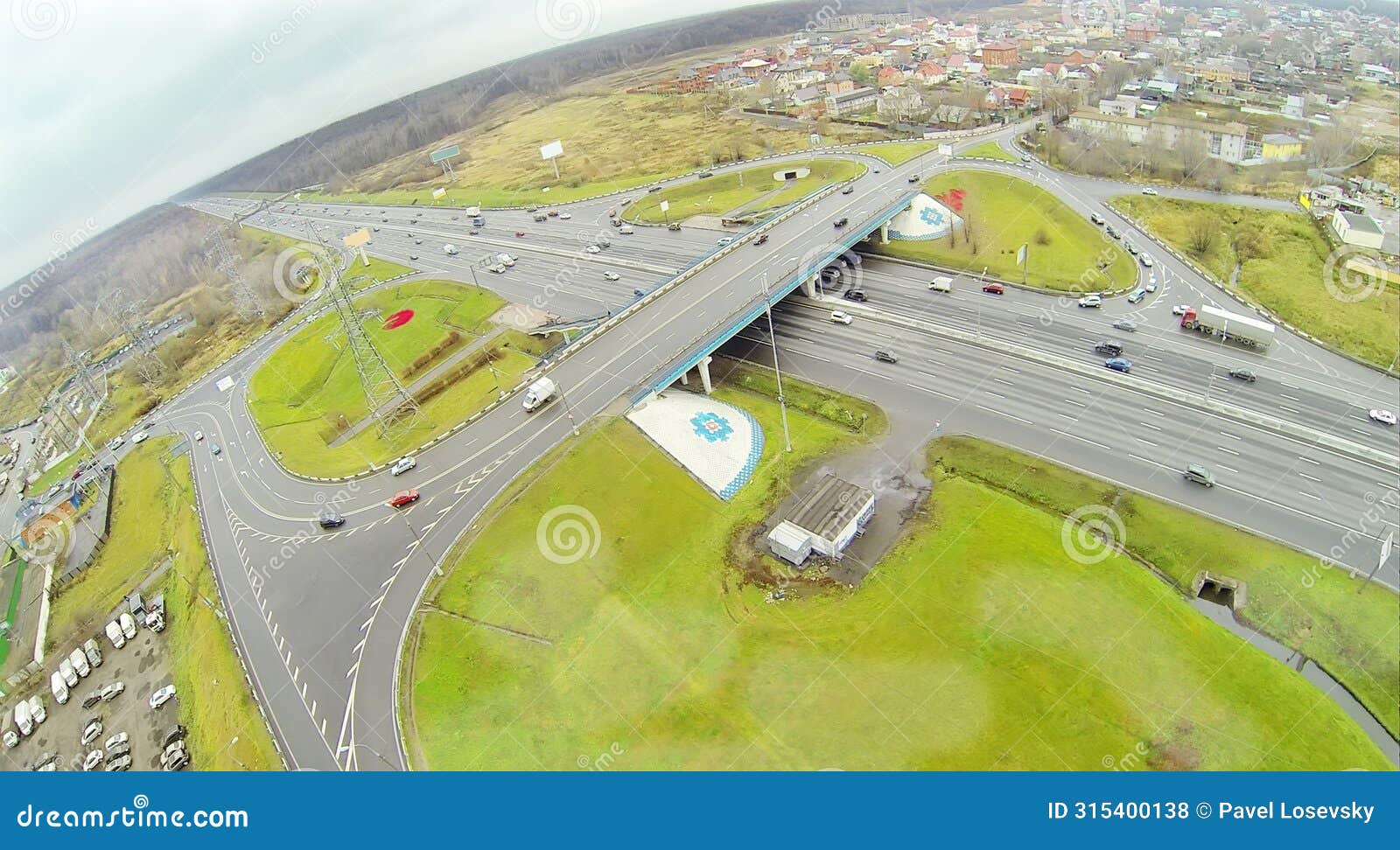 bridge of abramtsevskaya overpass on moscow