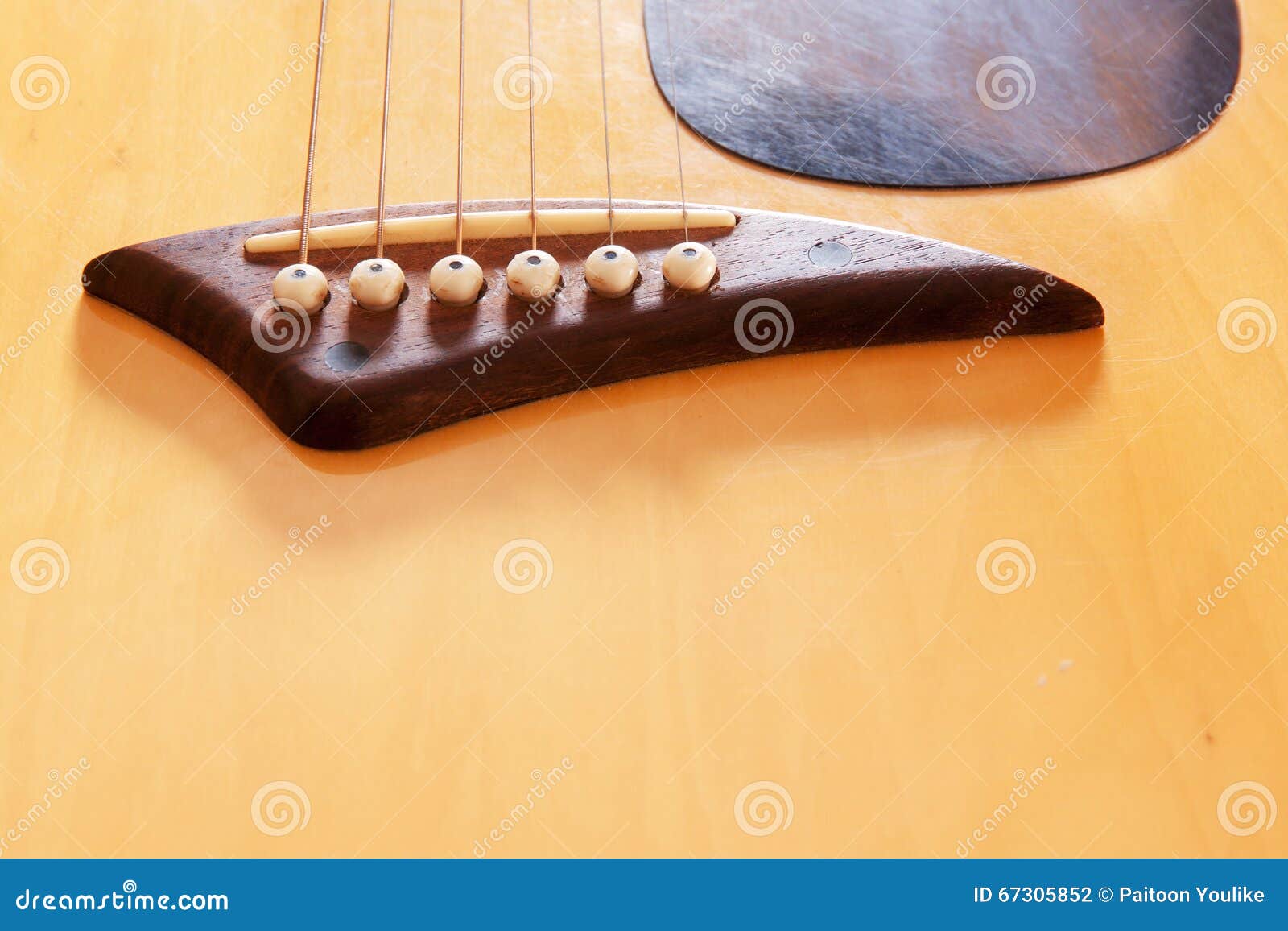 Bridge acoustic guitars stock photo. Image of focus, bridge 67305852