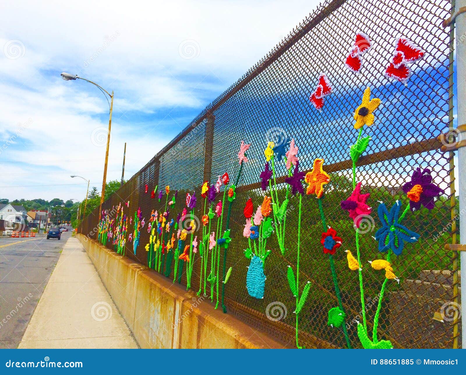Bridge Flowers stock image. Image of fresh, sidewalk 88651885
