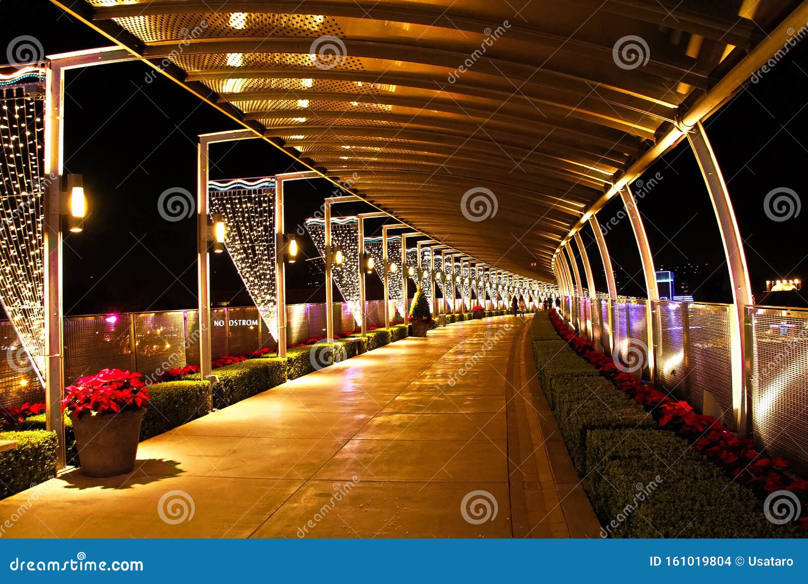 Bridge of Gardens, Pedestrian Walkway that Connects the Two Side of South  Coast Plaza Editorial Stock Image - Image of mesa, crystal: 161019804