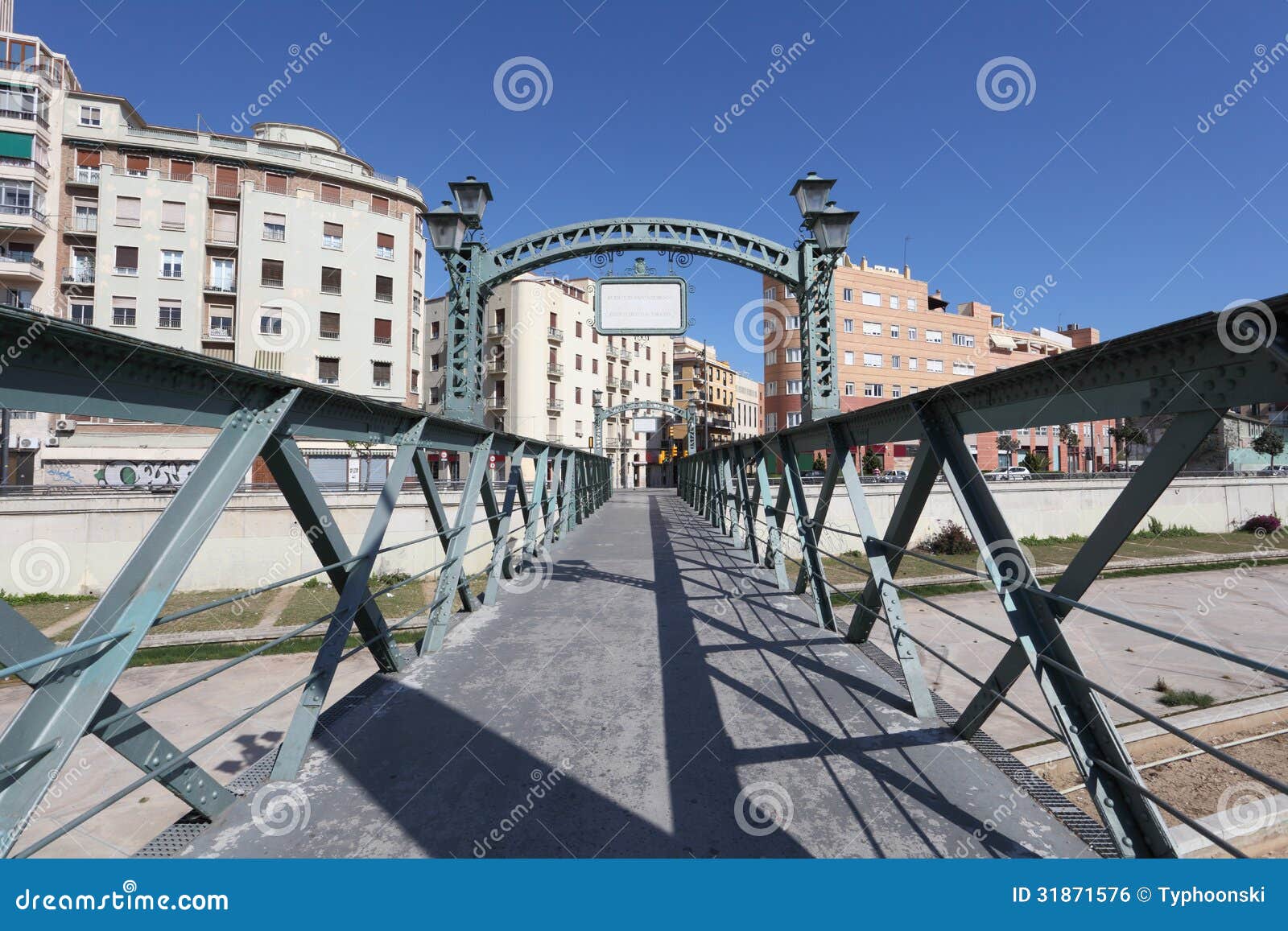 Bridge in Malaga, Spain stock photo. Image of spanish 31871576