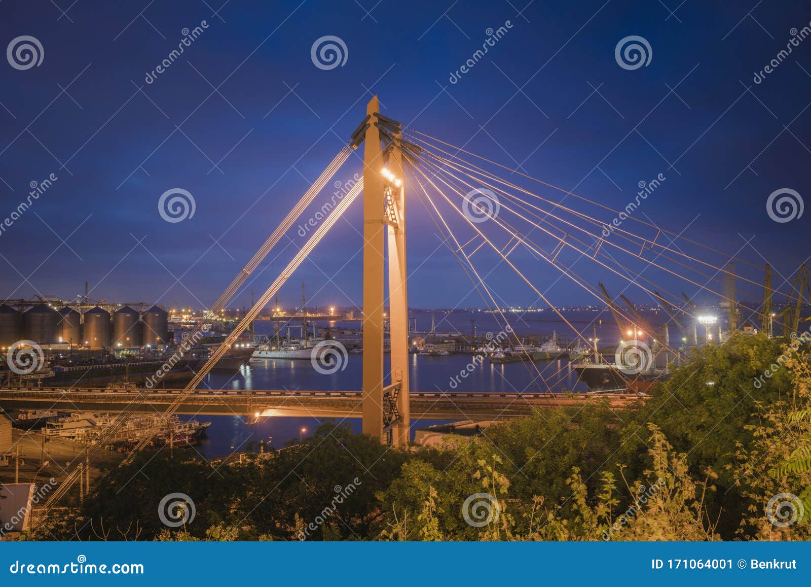 Bridge in Odessa stock image. Image of landscape, odessa 171064001