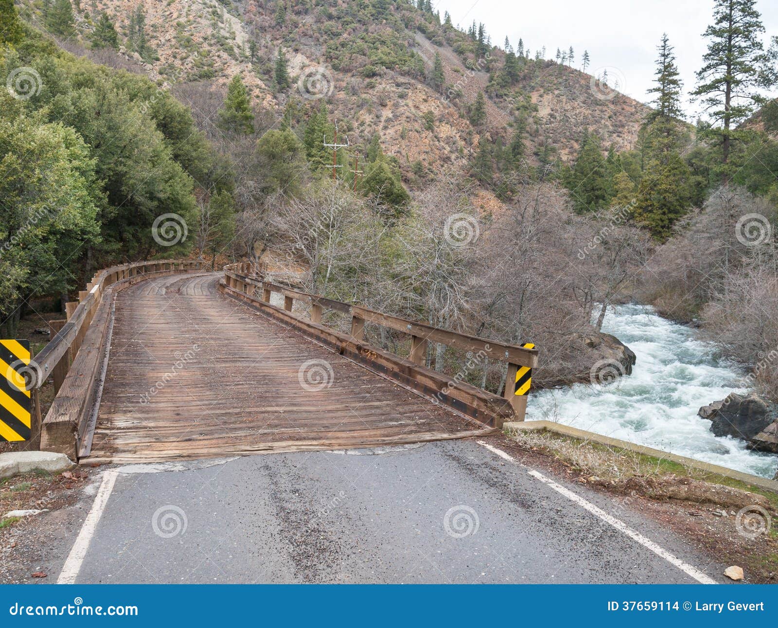 Bridge Over the Feather River, Northern California Stock Photo Image