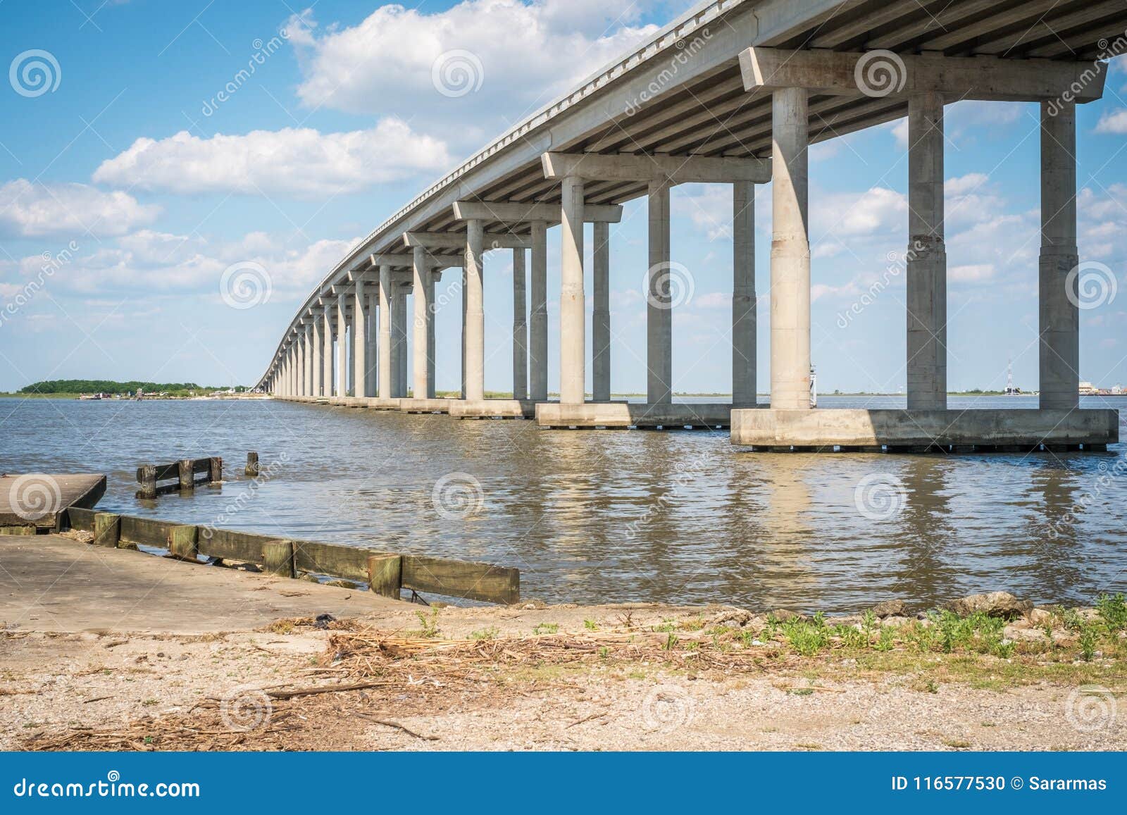 bridge over sabine lake