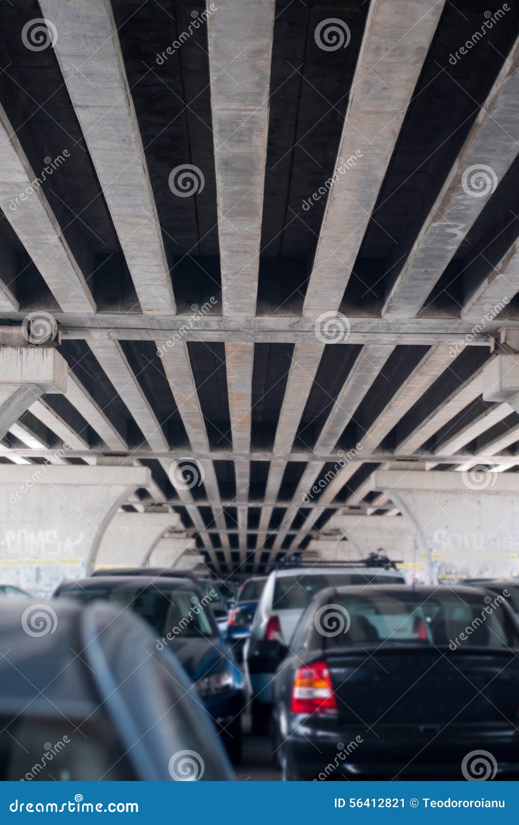 Bridge parking lot stock image. Image of modern, symmetry 56412821