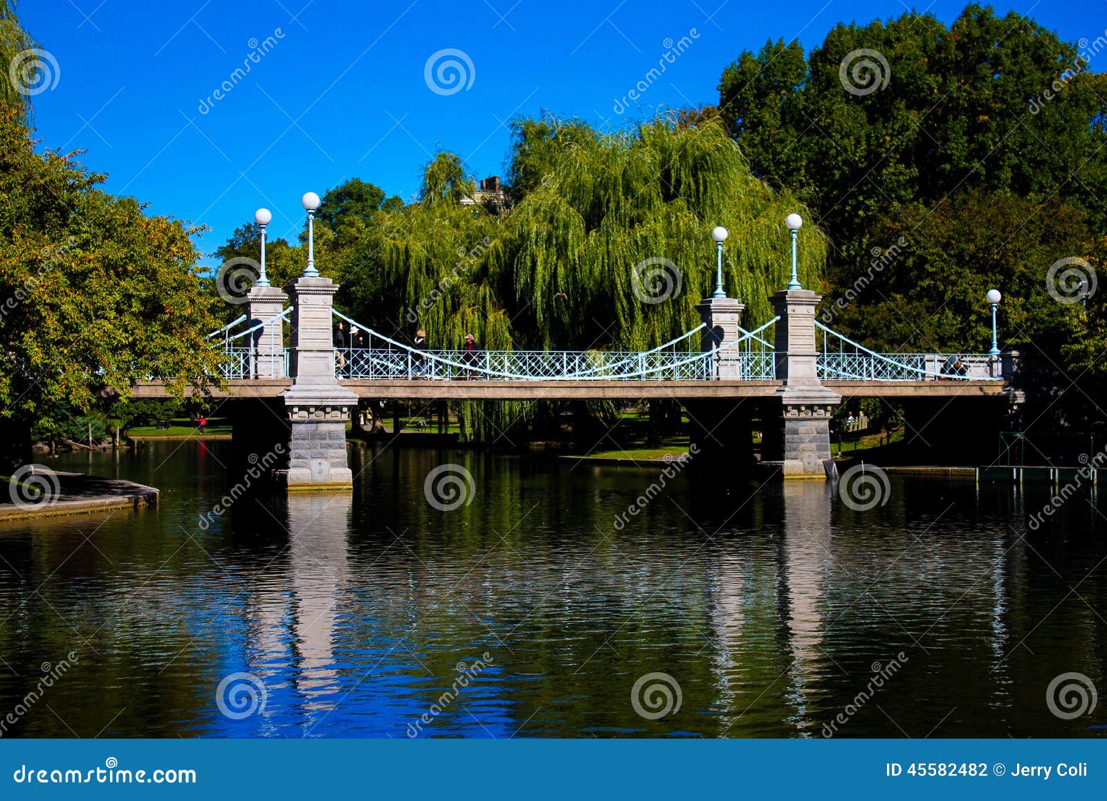 Bridge at the Public Gardens, Boston, MA. Editorial Photography Image