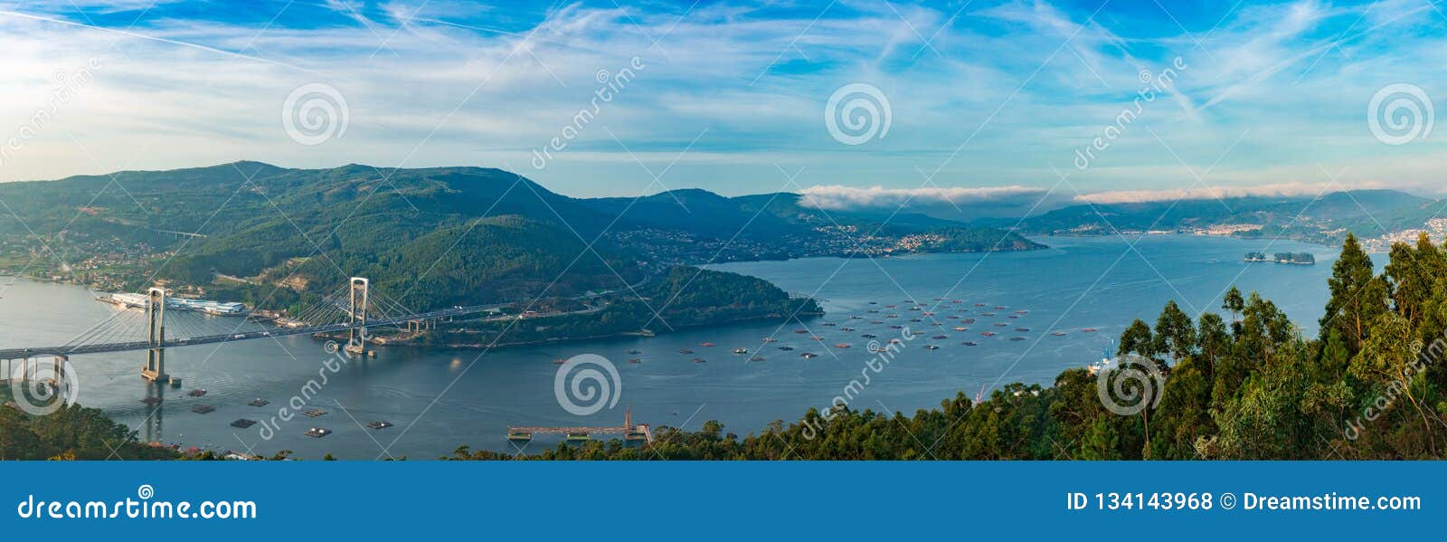 bridge of rande, vigo, galicia, spain