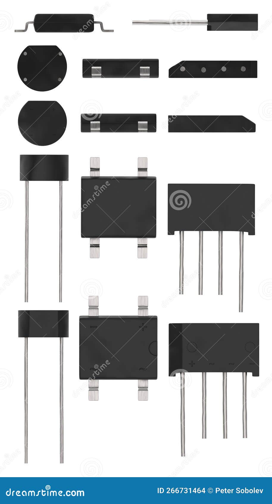 Bridge rectifiers stock illustration. Illustration of spare 266731464