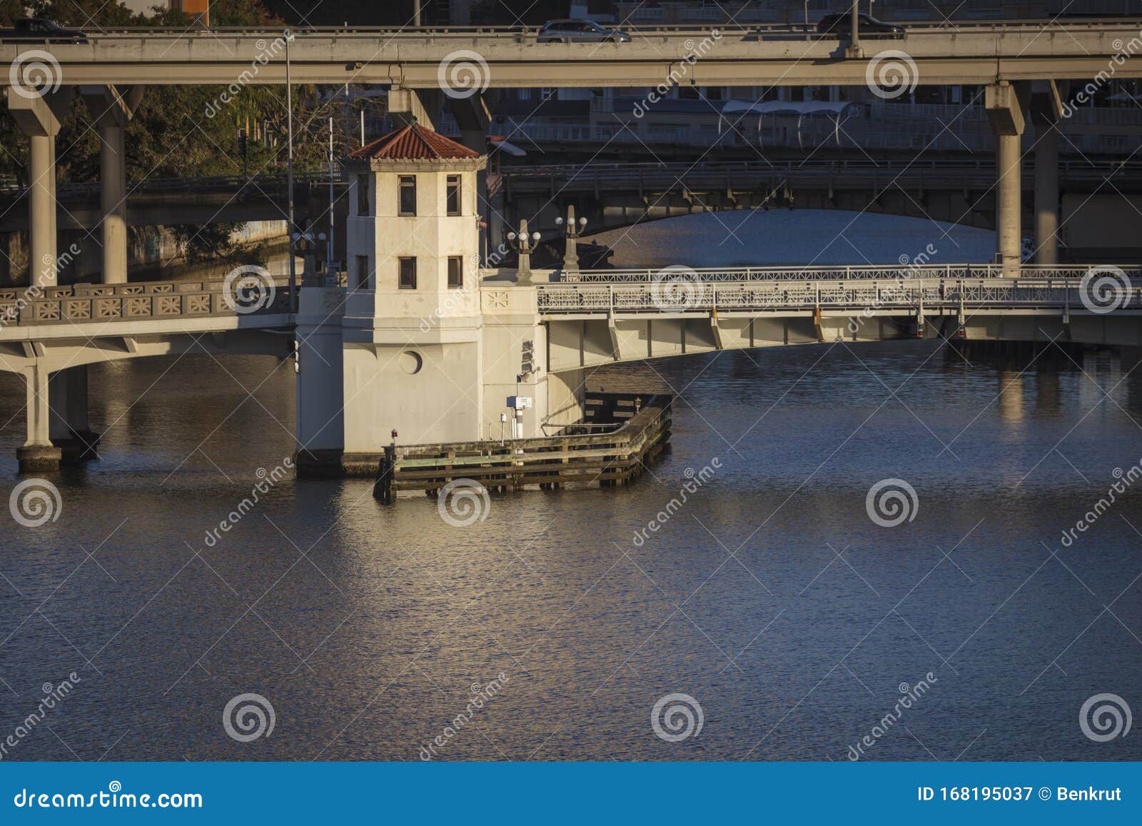 Bridge in Tampa stock image. Image of town, tampa, river 168195037