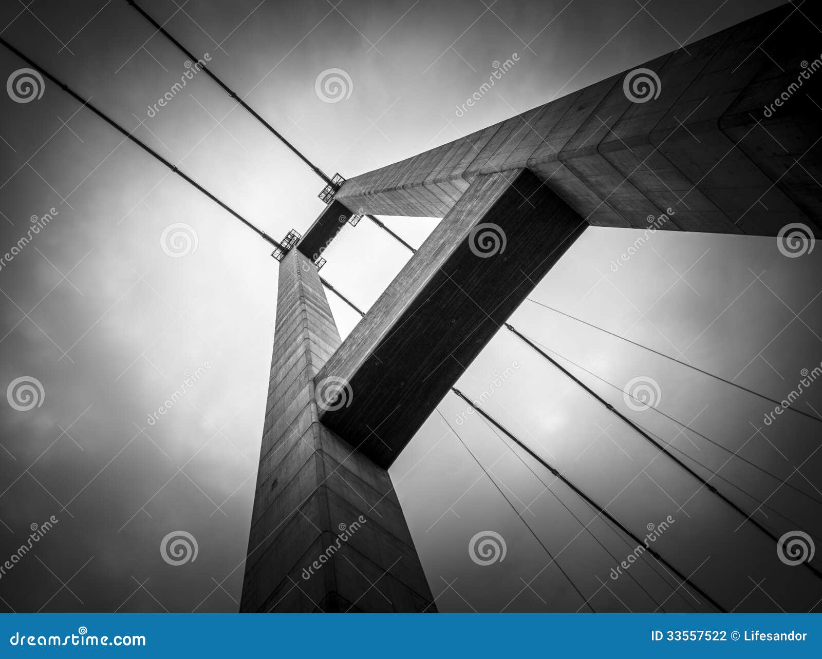 Bridge Tower stock photo. Image of bridge, tower, geometric 33557522