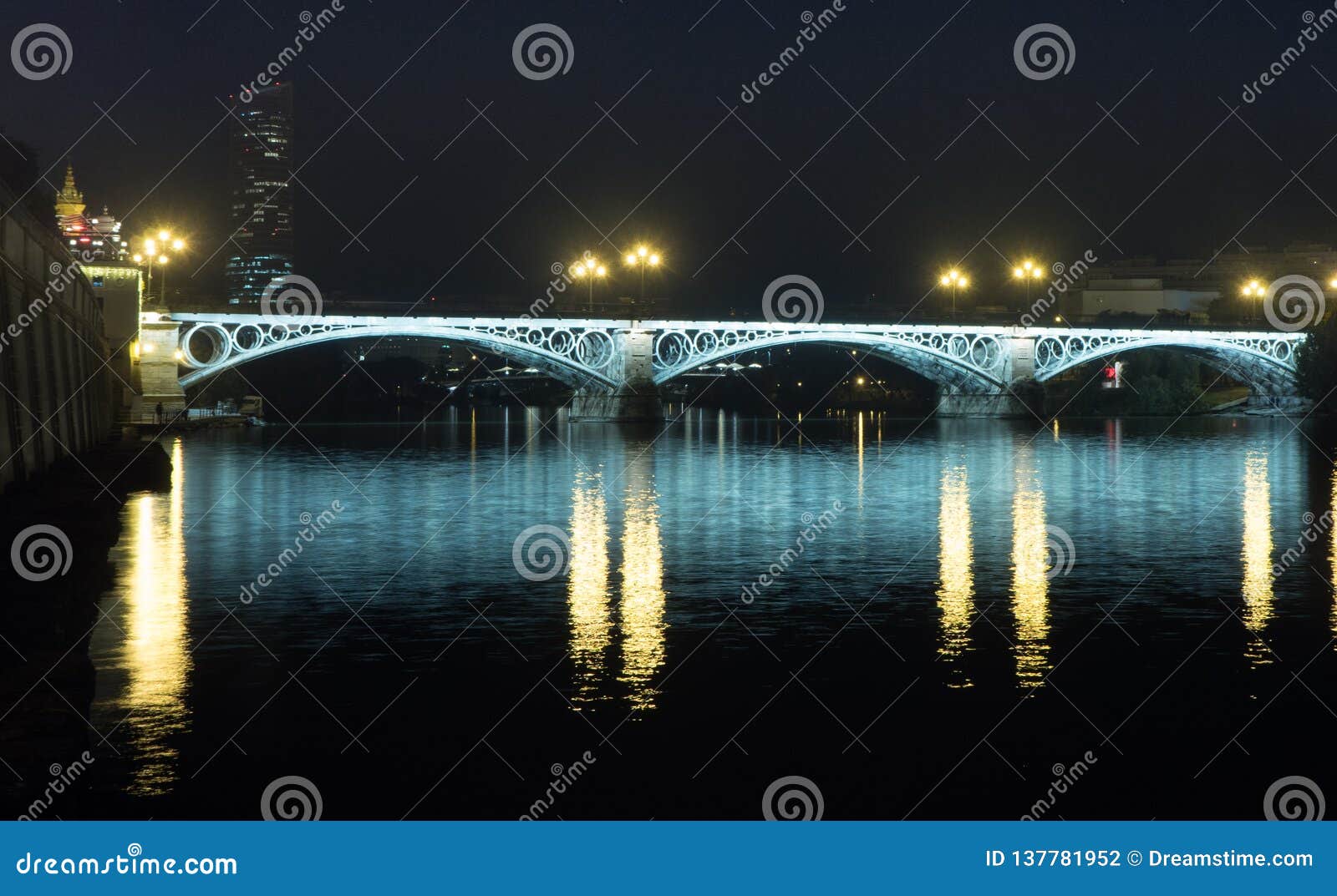 bridge of triana and isabel ii of seville - puente de triana e isabel ii de sevilla