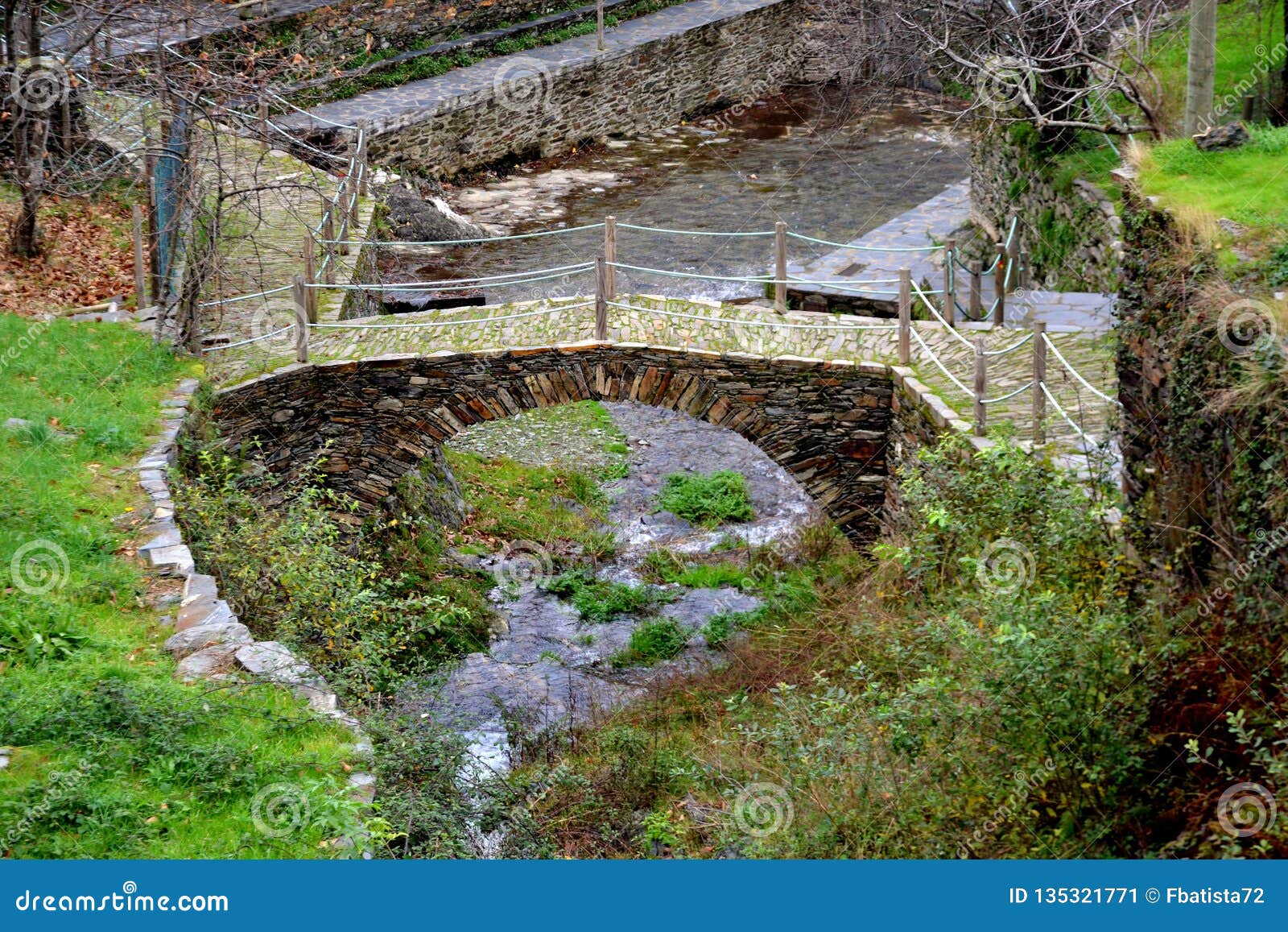 bridge xisto, piodao is a traditional shale village in the mountains, remote village in central portugal