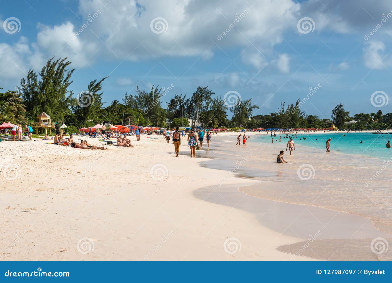 People Relaxing On The Brownes Beach In Barbados Editorial Photography Image Of Indies Summer
