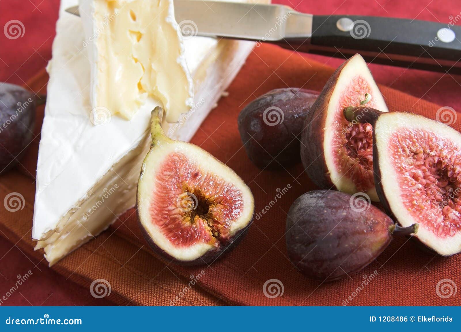 Brie cheese and figs stock photo. Image of blade, diet 1208486