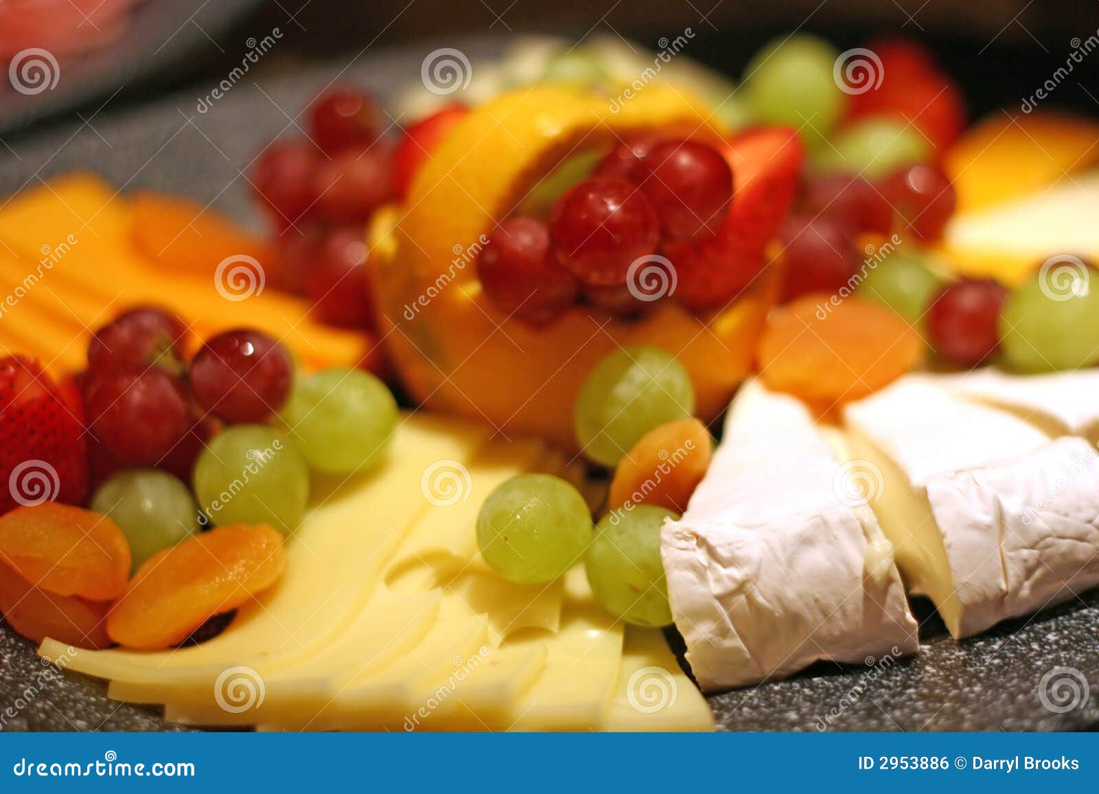 Brie Swiss and Fruit stock photo. Image of swiss, gourmet 2953886