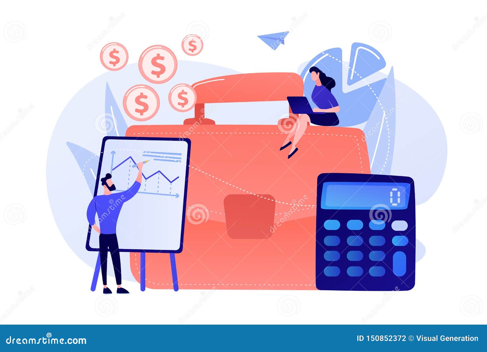 Accounting Concept Vector Illustration. Stock Vector Illustration of