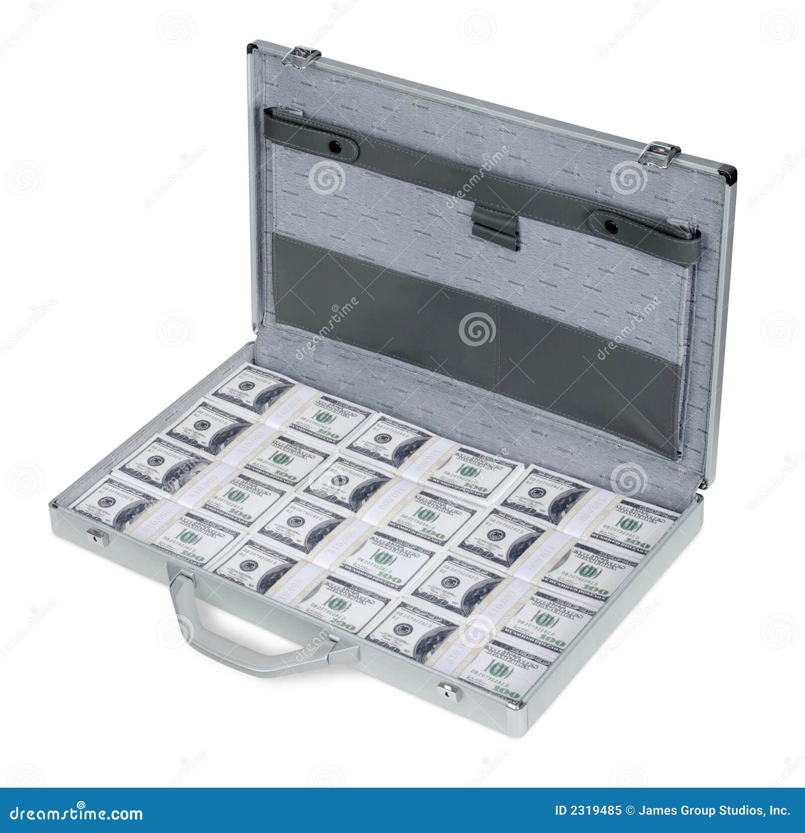Briefcase full of money stock image. Image of investment 2319485