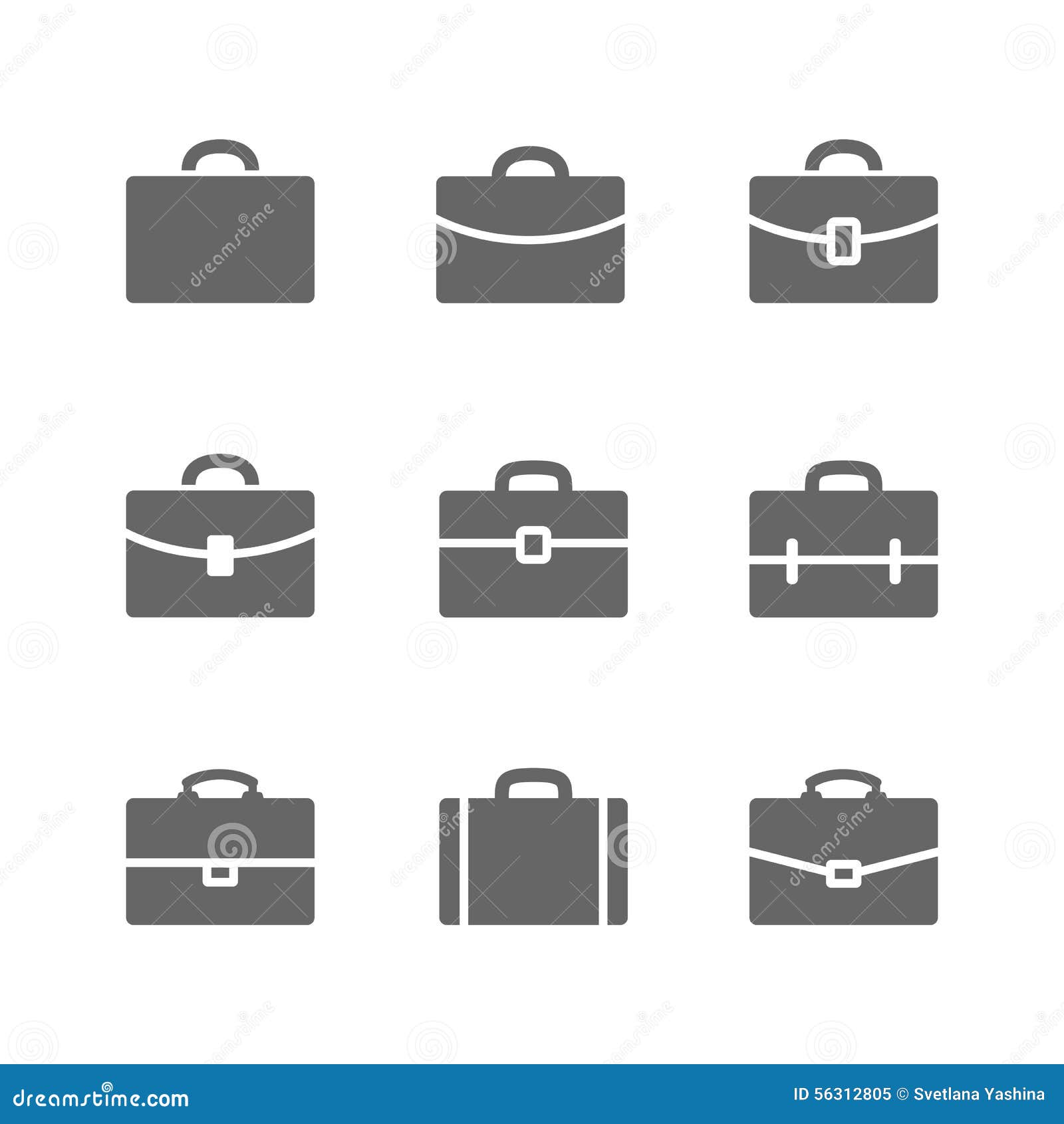 Briefcase stock vector. Illustration of work, vacation 56312805