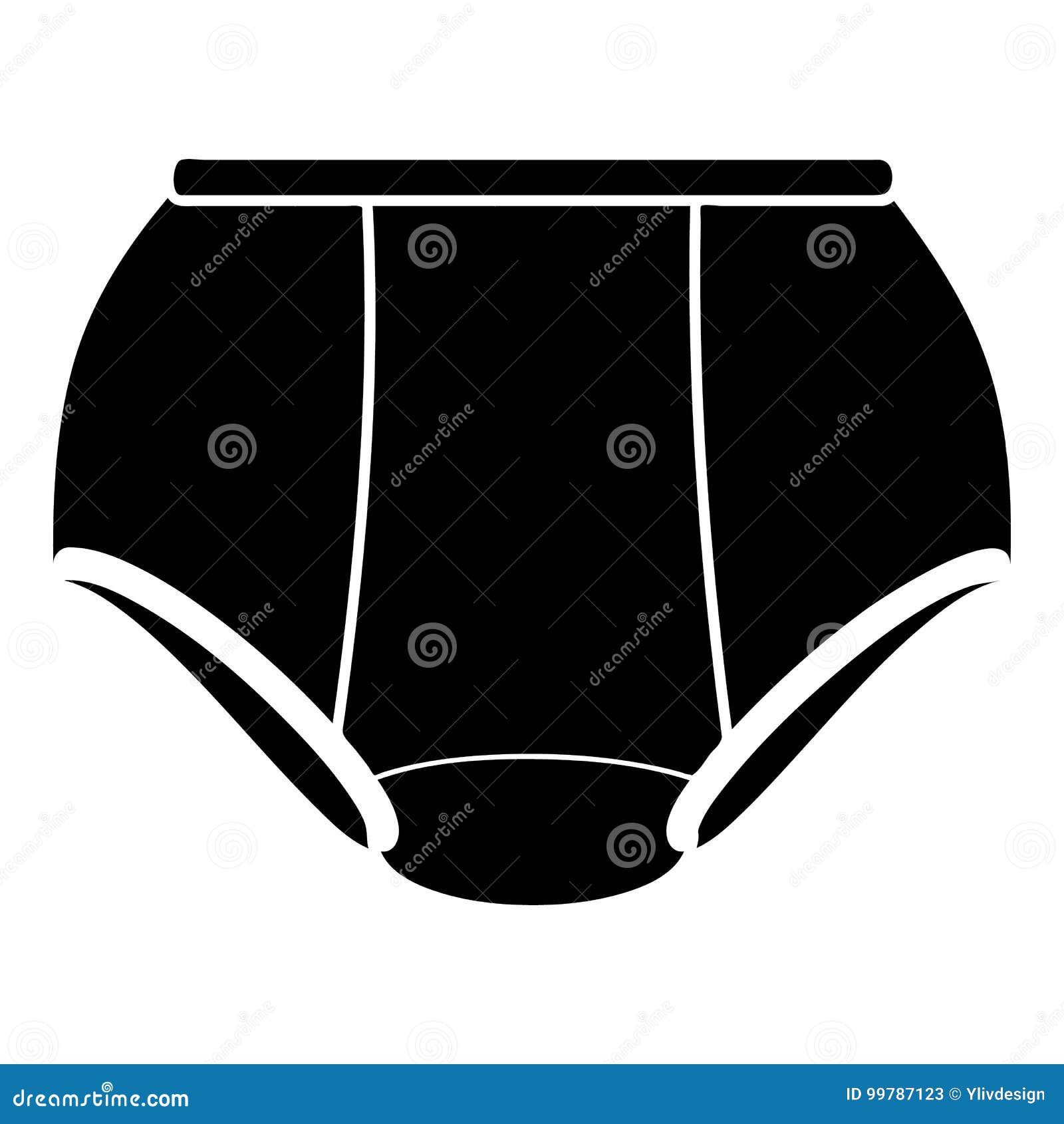 Sticker Cartoon Underpants Stock Vector by ©lineartestpilot 248591628