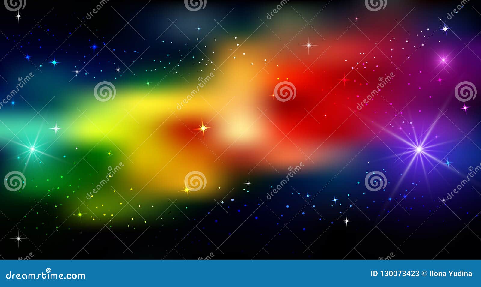 Bright Abstract Background. an Iridescent Patch on a Dark Background. a