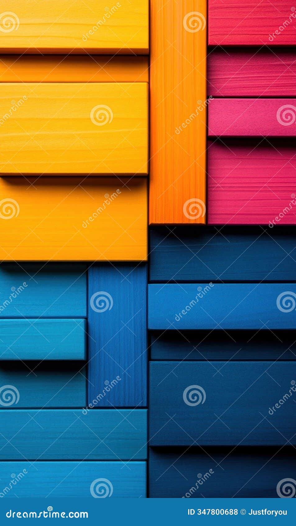 bright abstract background with wood texture and color blocks