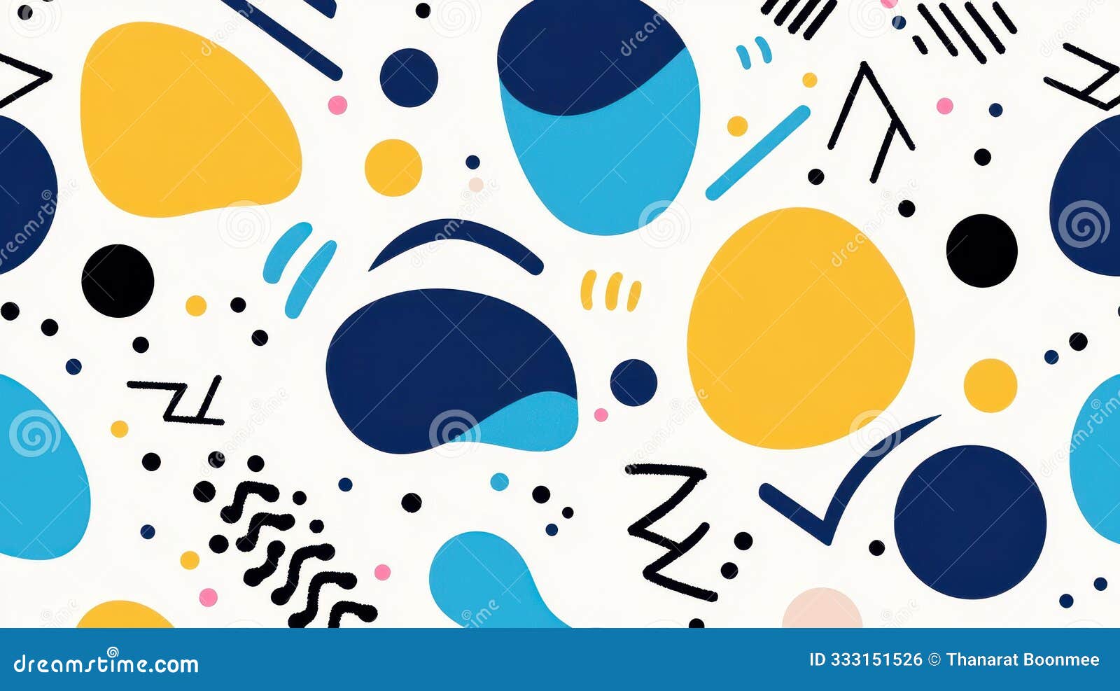 bright baby blue memphis pattern adds a playful touch to any , ideal for modern and retro vibes alike