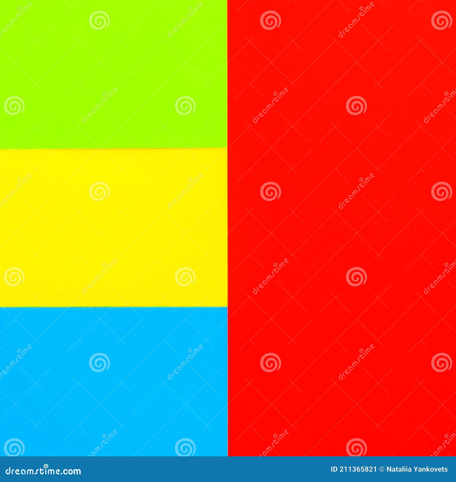 Bright Background. Multicolored Red Yellow Blue Green Graphic