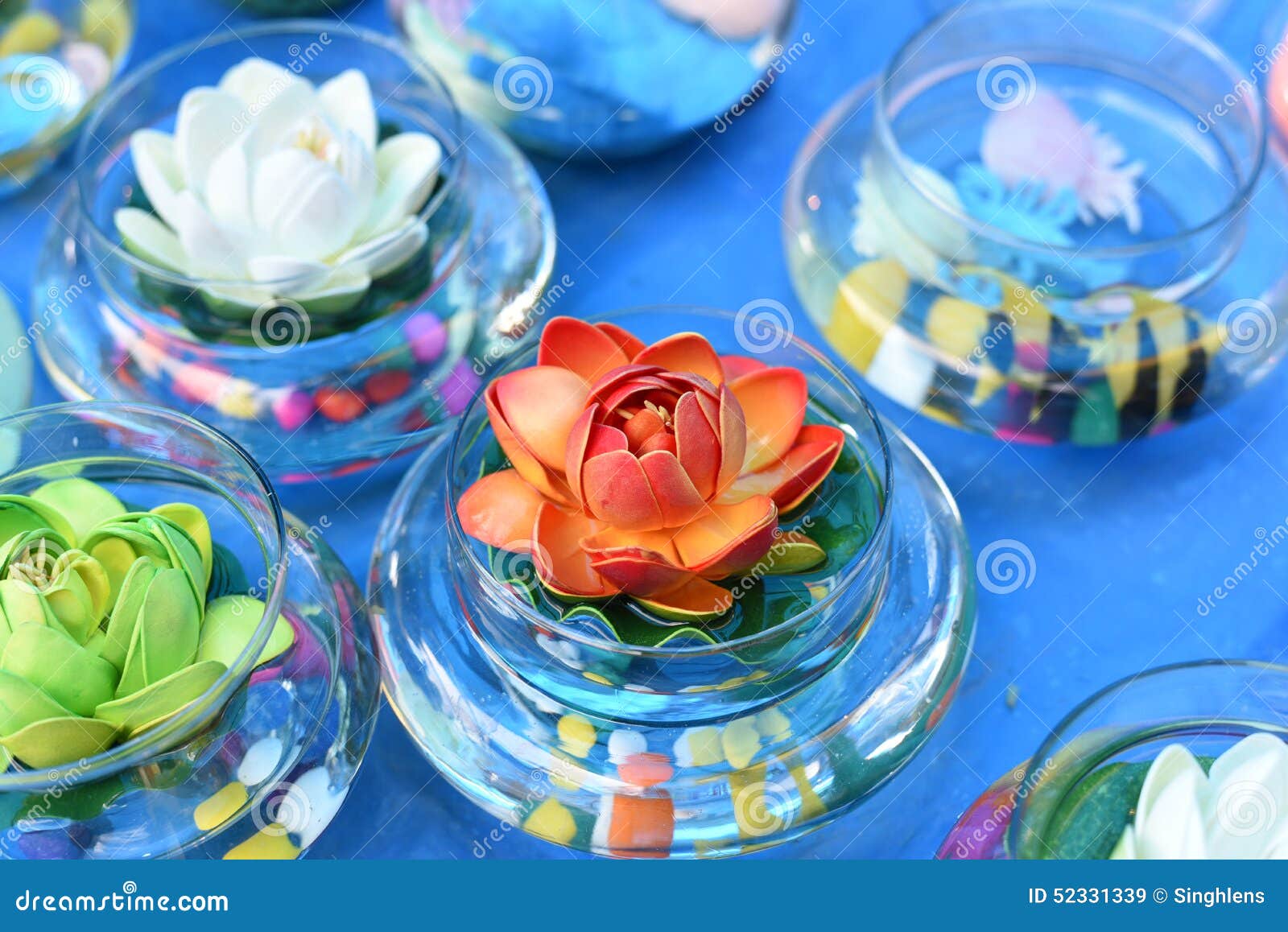 Bright and Beautiful Colors of Plastic Flowers Stock Image Image of
