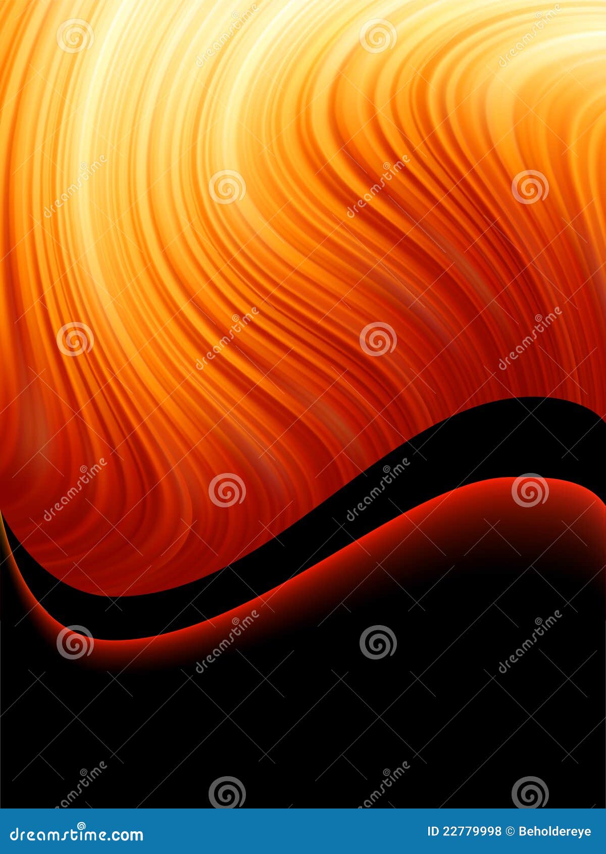 Bright Blast of Light on Fire Tone. EPS 8 Stock Vector Illustration