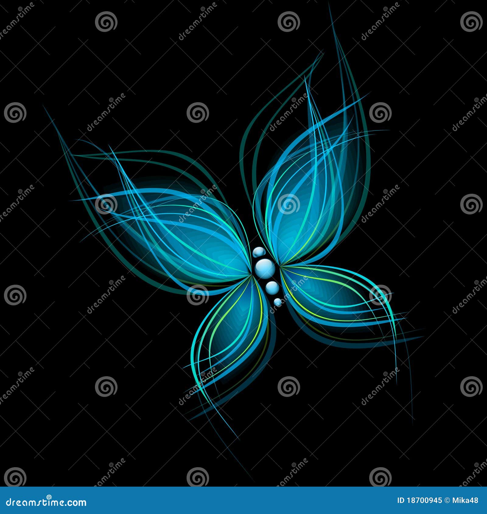 bright blue butterfly