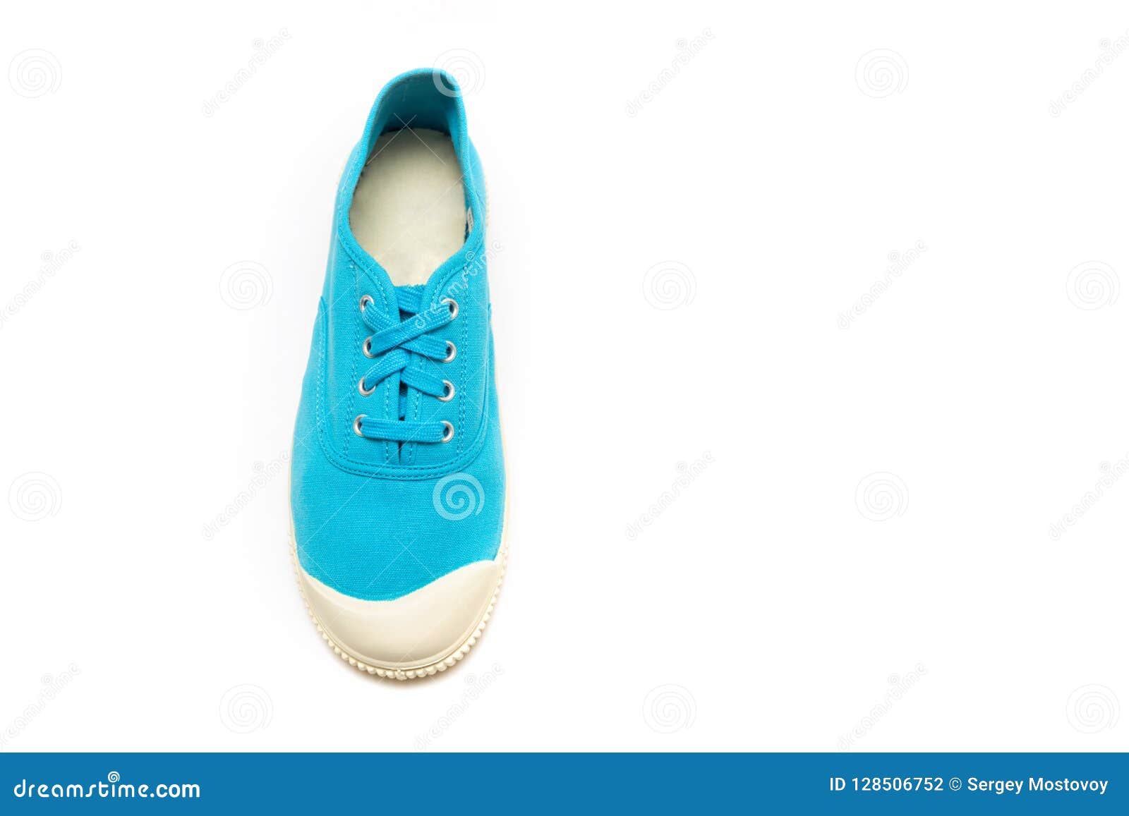 Bright blue gumshoes stock photo. Image of culture, clothing - 128506752