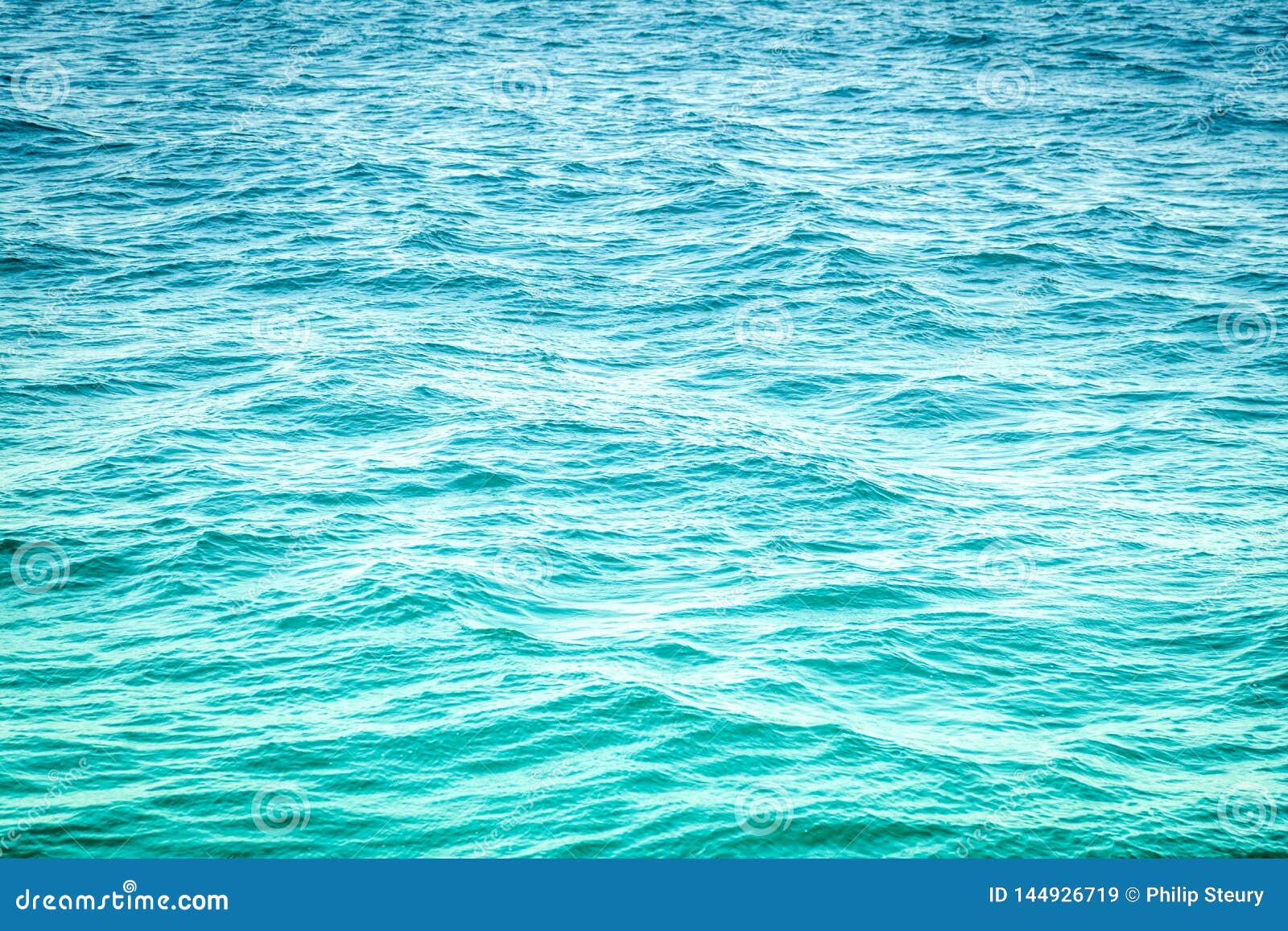 Bright Blue Ocean Water Stock Image Image Of River