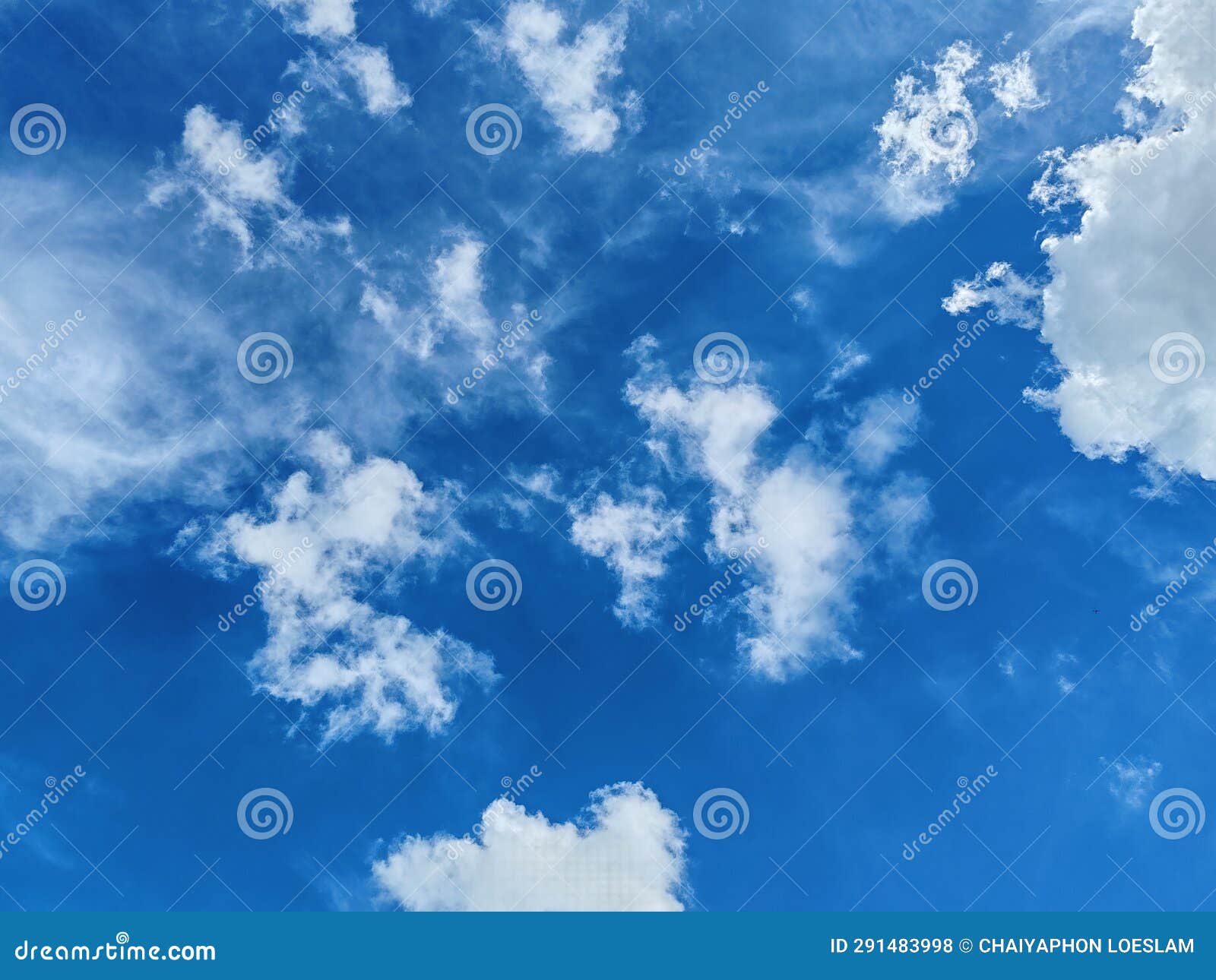 Bright Blue Sky in the Late Morning Stock Photo Image of wind