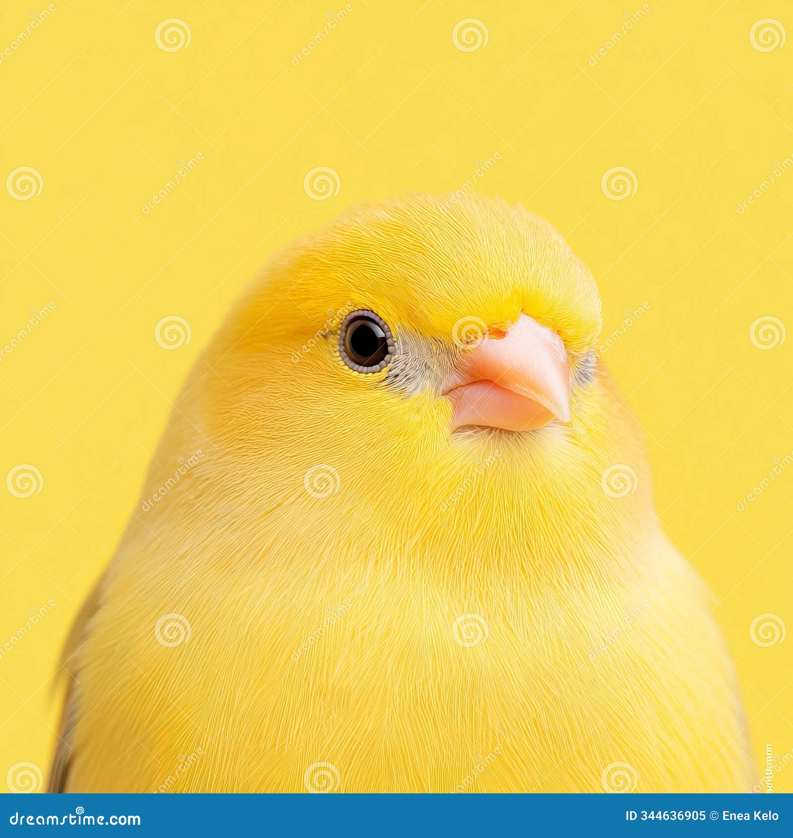 bright canary close-up with soft background
