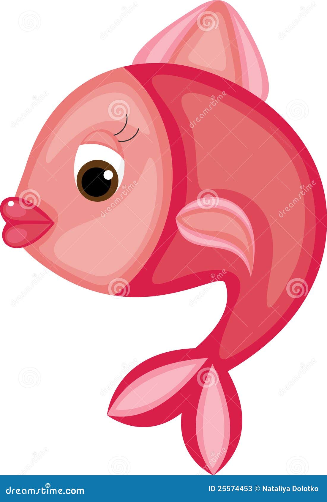 Bright cartoon fish stock vector. Illustration of cartoon - 25574453