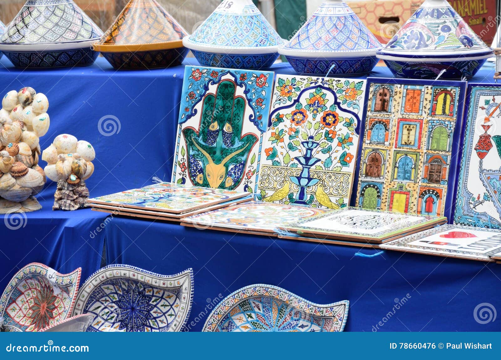 Bright Ceramic Tiles on Sale Stock Photo Image of tiles, group 78660476