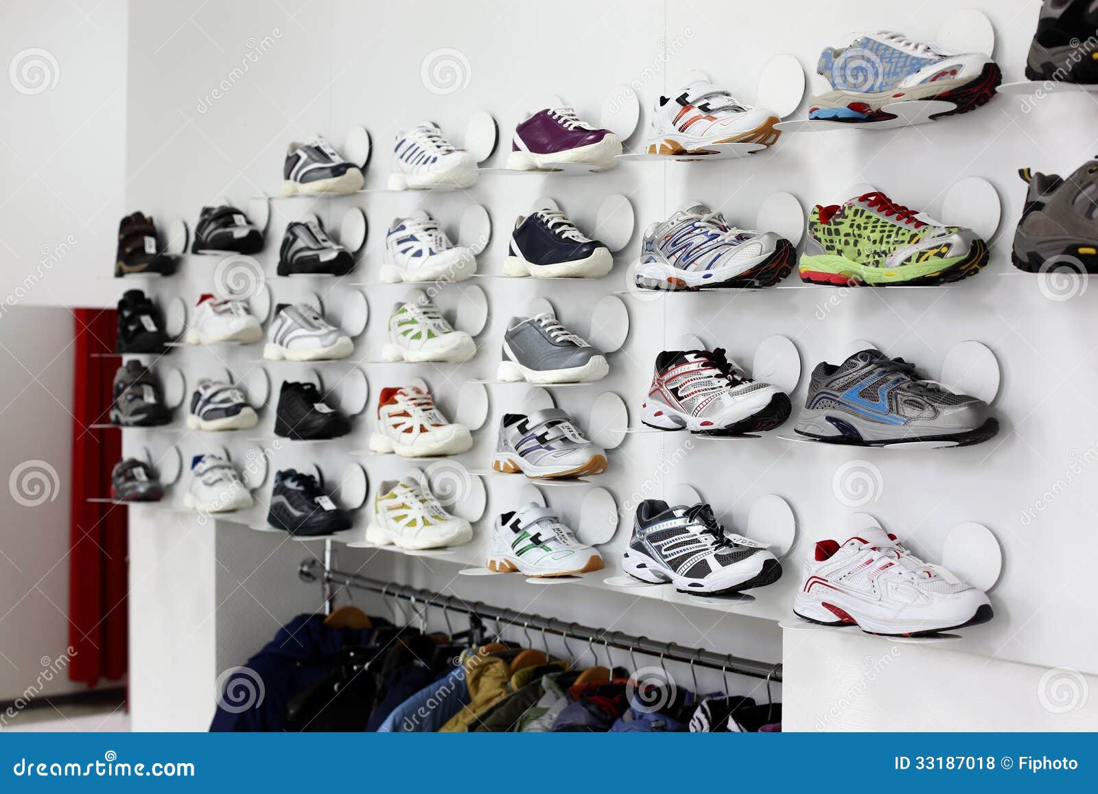 Bright and Clean Shoes Store Stock Photo - Image of downtown ...