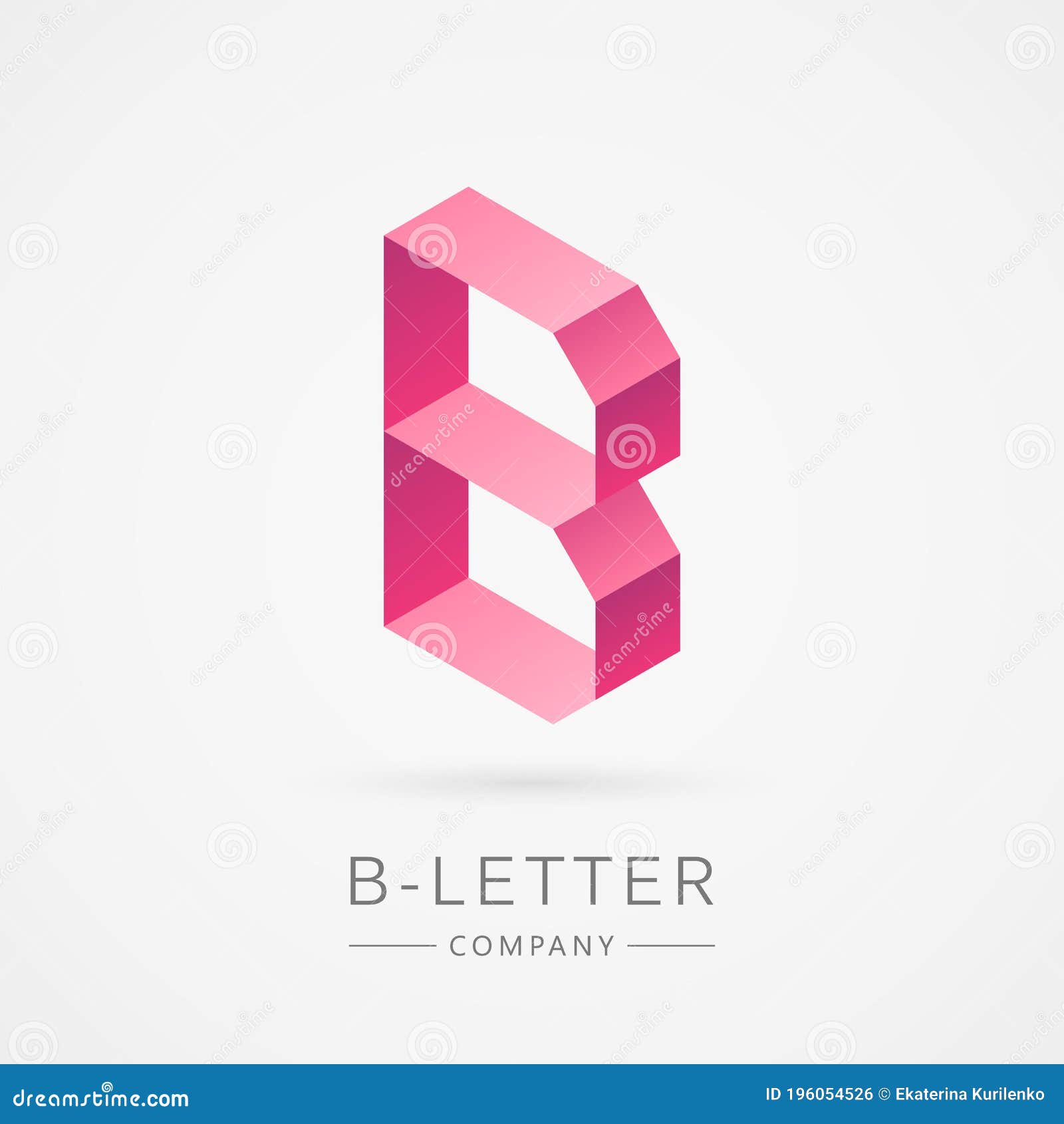 Bright Color Isometric B Letter Stock Illustration Illustration of abstract, creative 196054526